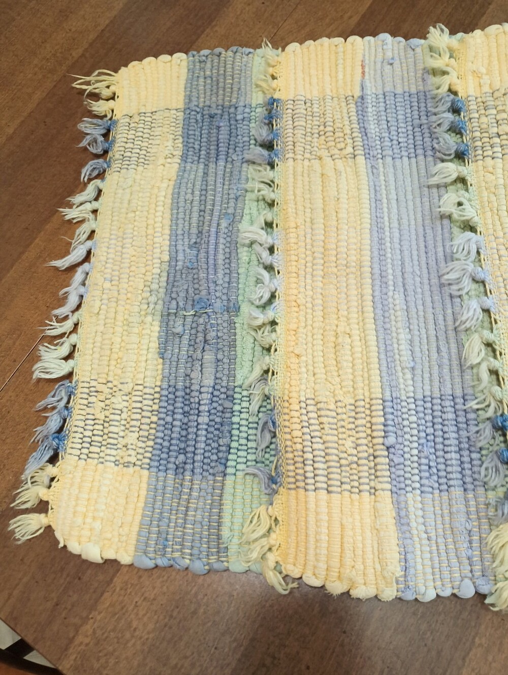 4 Piece Set of Pastel Fringe Placemats (18"L X 13"H)